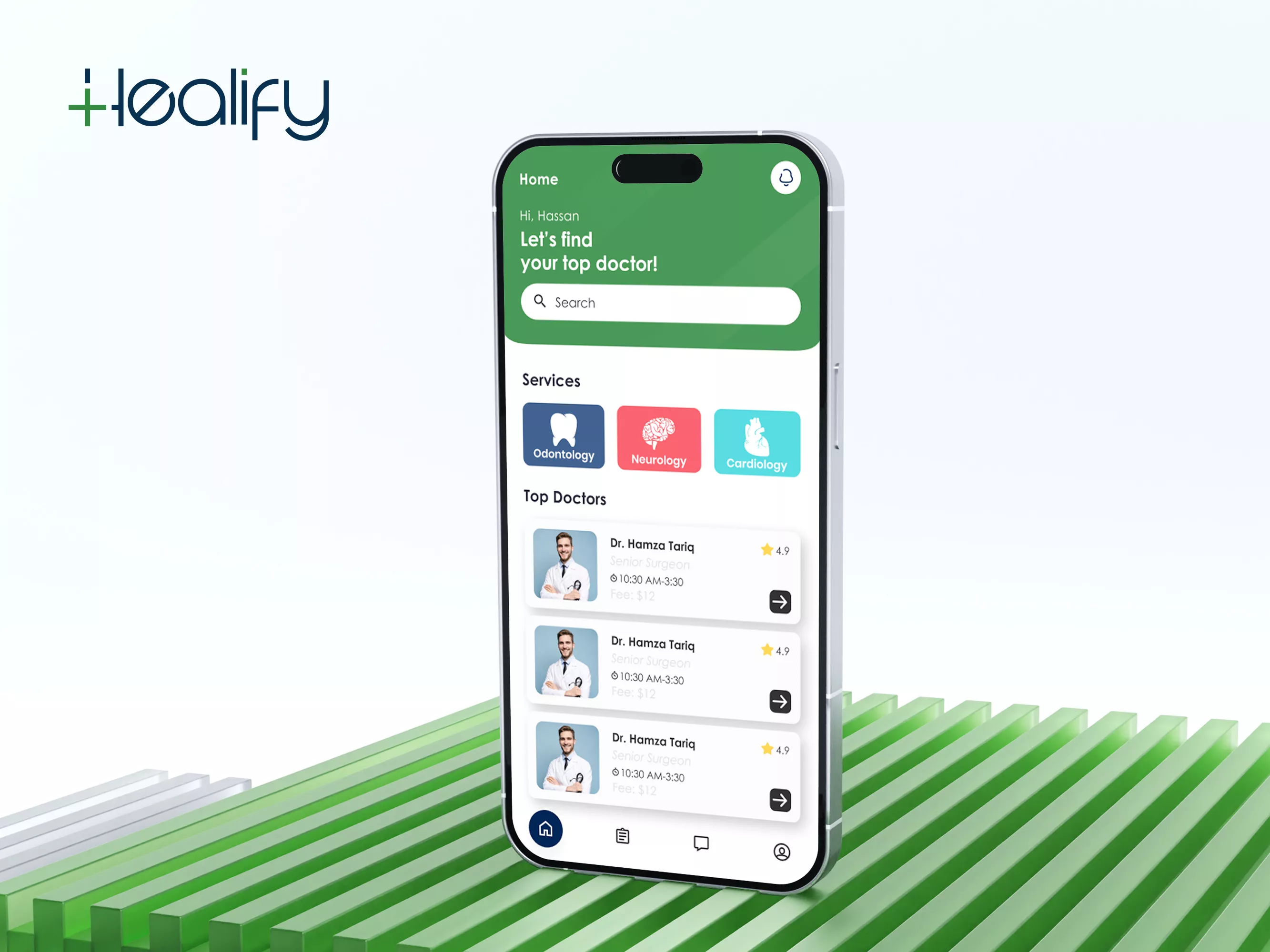 Healify Brought healthcare services to patients' fingertips Slashed appointment booking time by 85% with mobile access